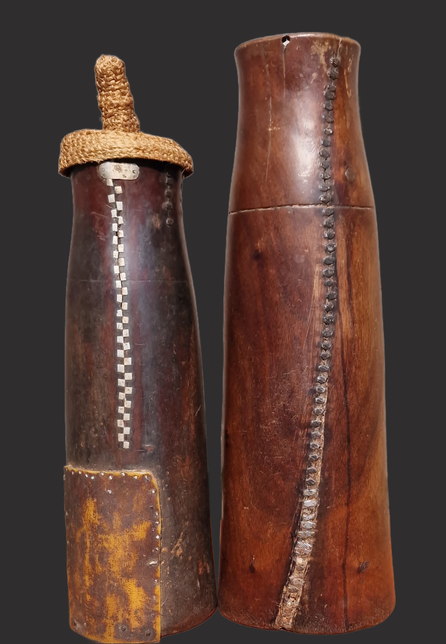 Pair of Tutsi Milk Containers (Inkongoro) Rwanda