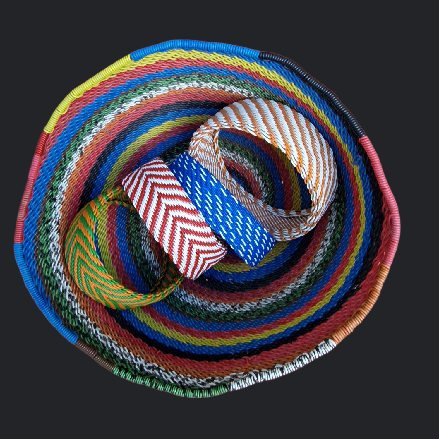 Telephone Wire Basket, Zulu Tribe, South Africa view 2