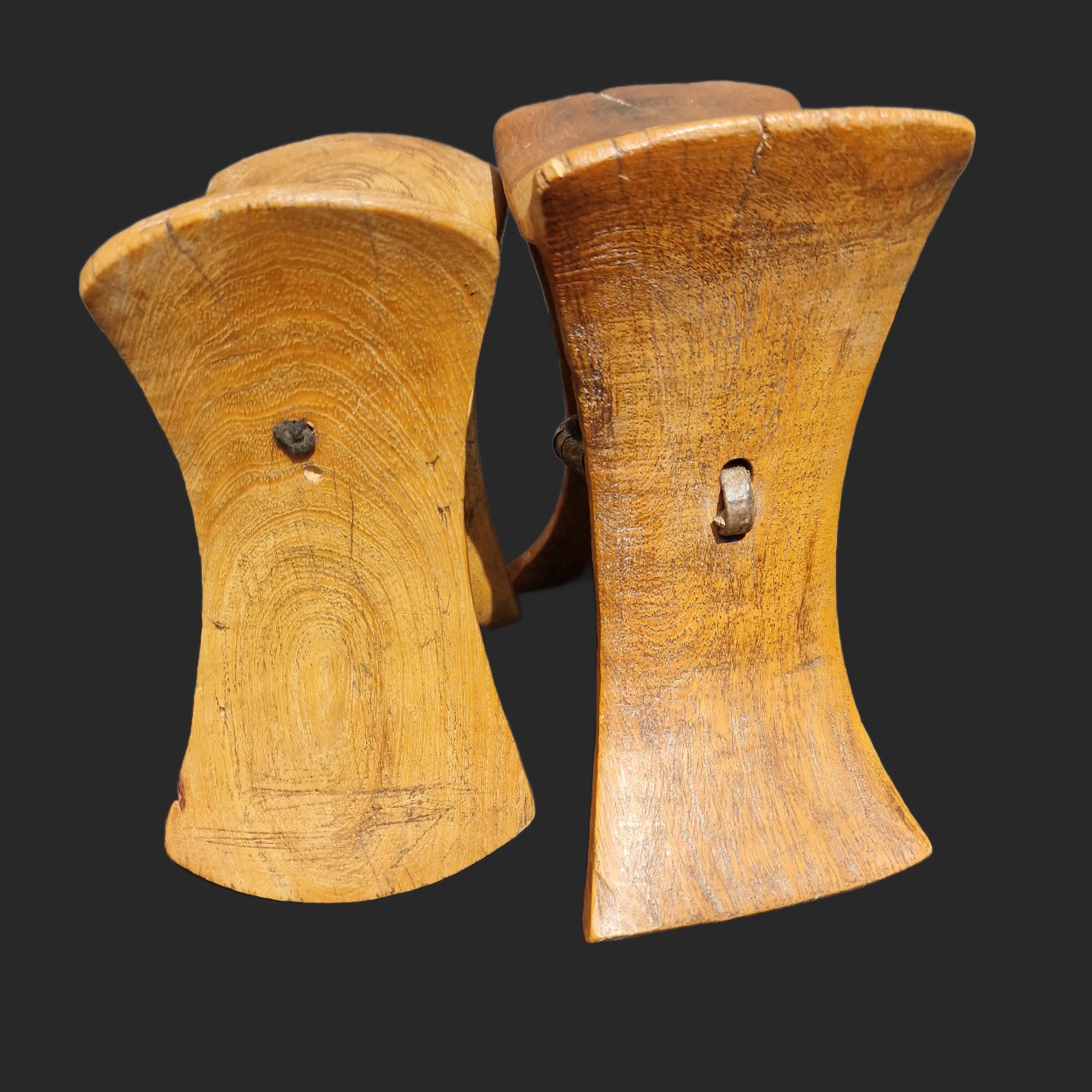 A pair of Turkana Headrest, Kenya. view 2