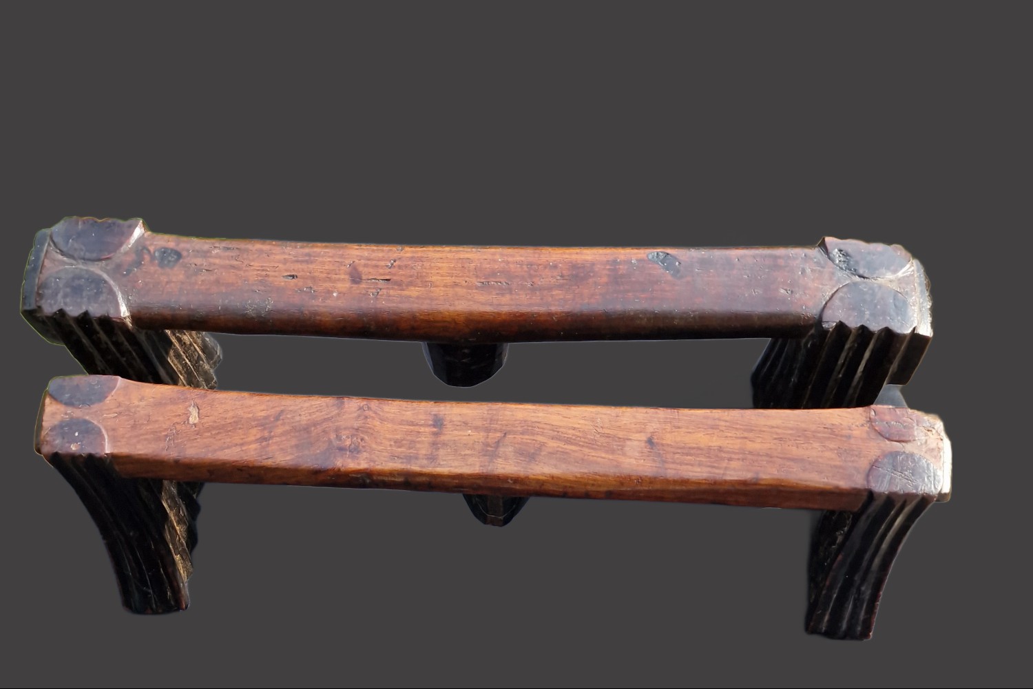 A pair of Swazi Headrests, South Africa