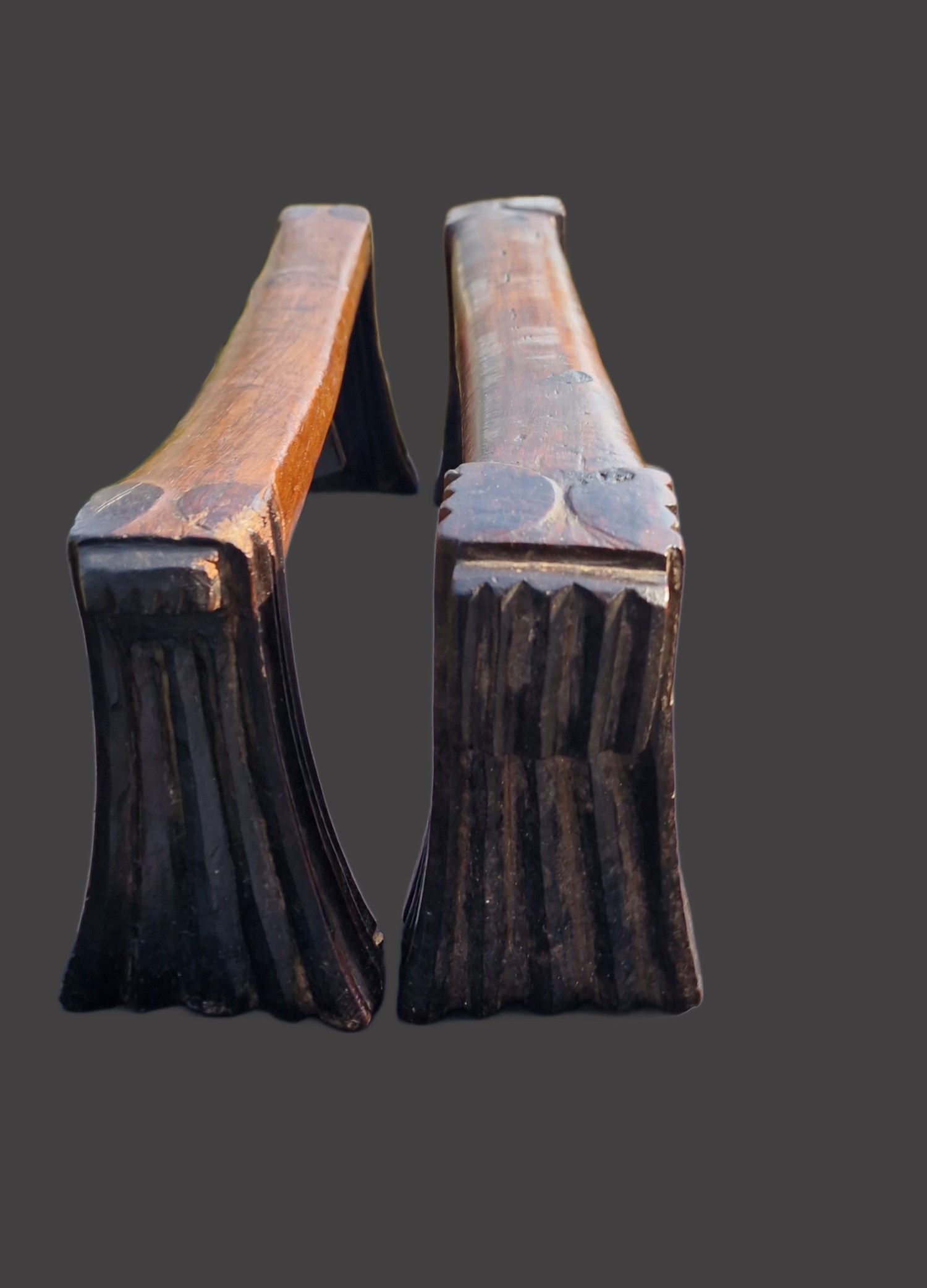 A pair of Swazi Headrests, South Africa view 3