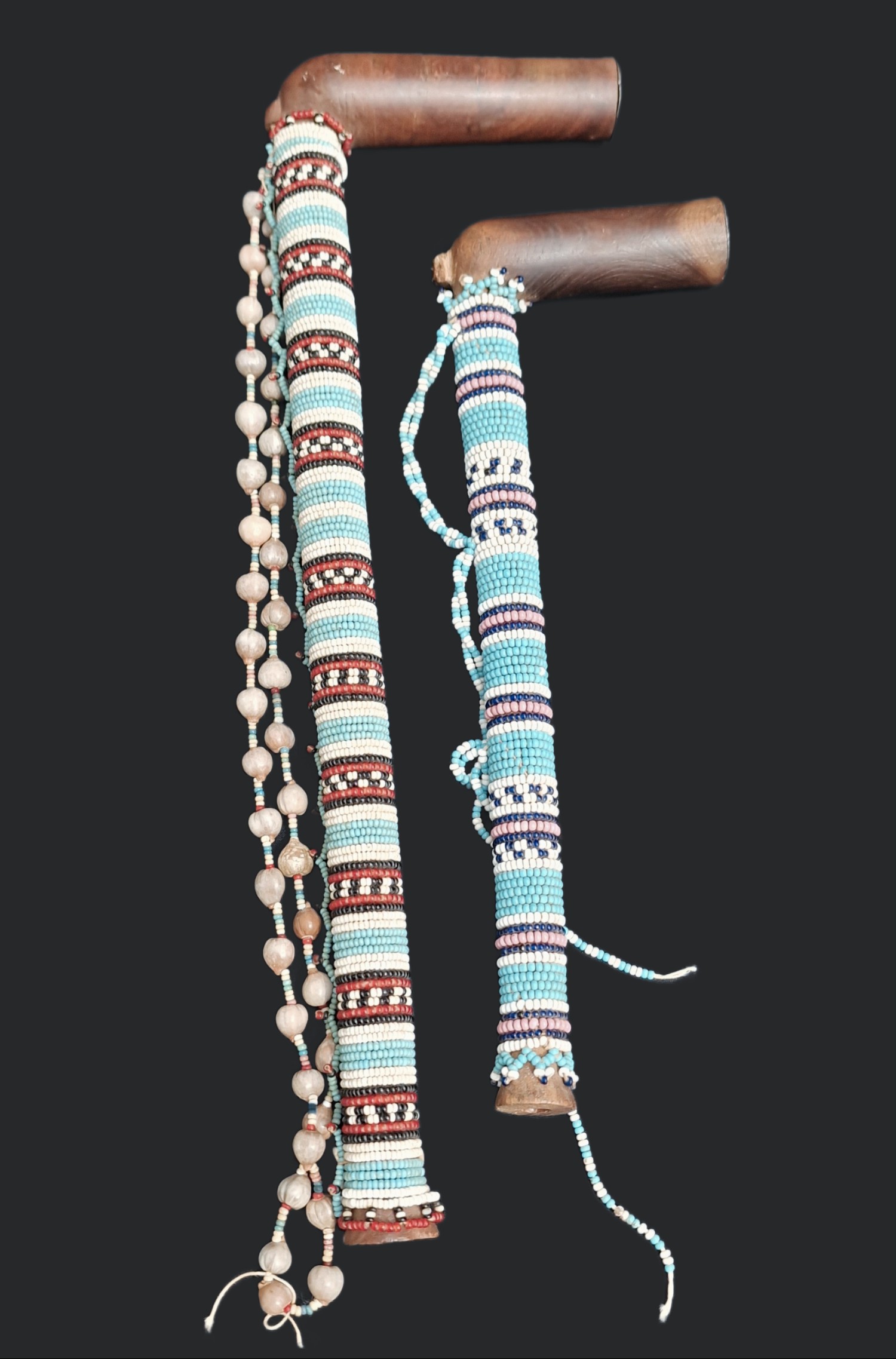 Pair of Xhosa Smoking Pipes ,South Africa.