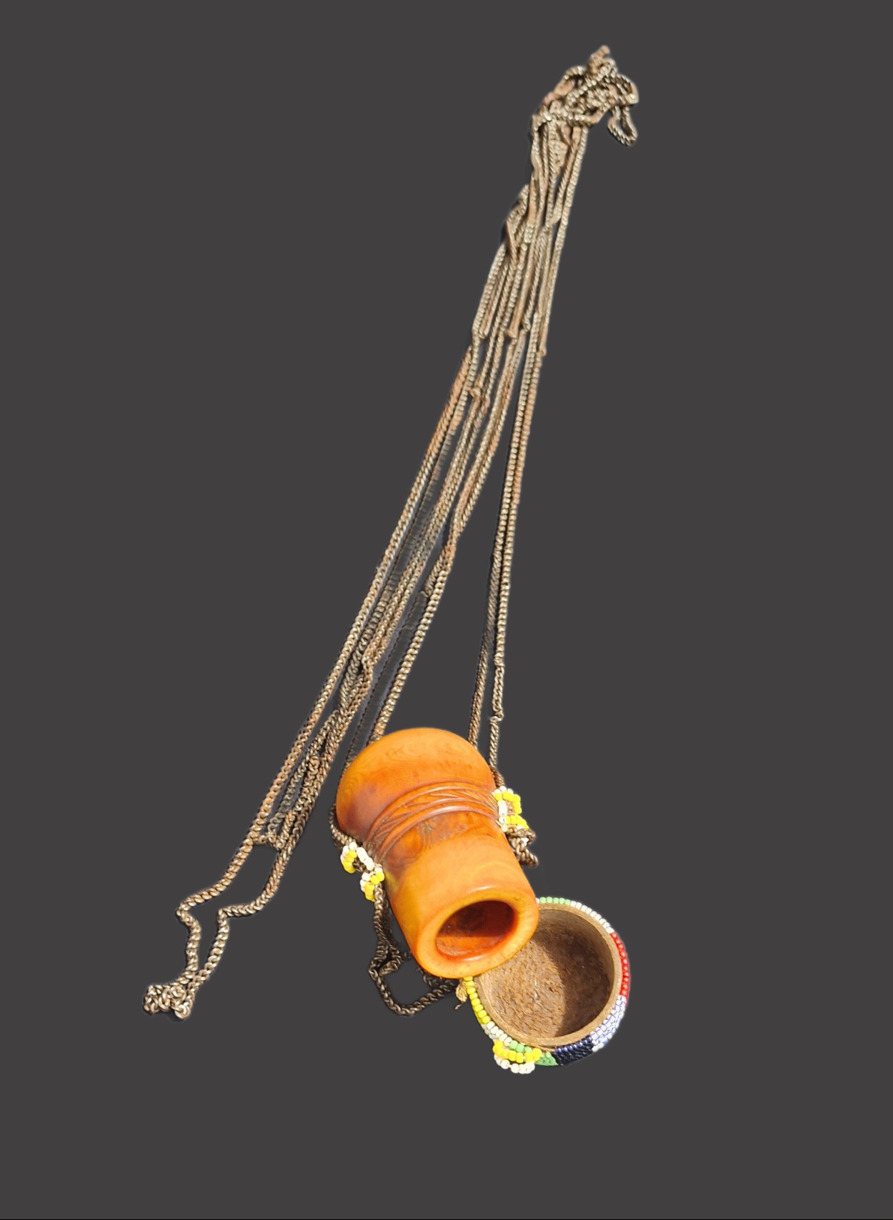 Maasai Snuff Container,Kenyan. view 2