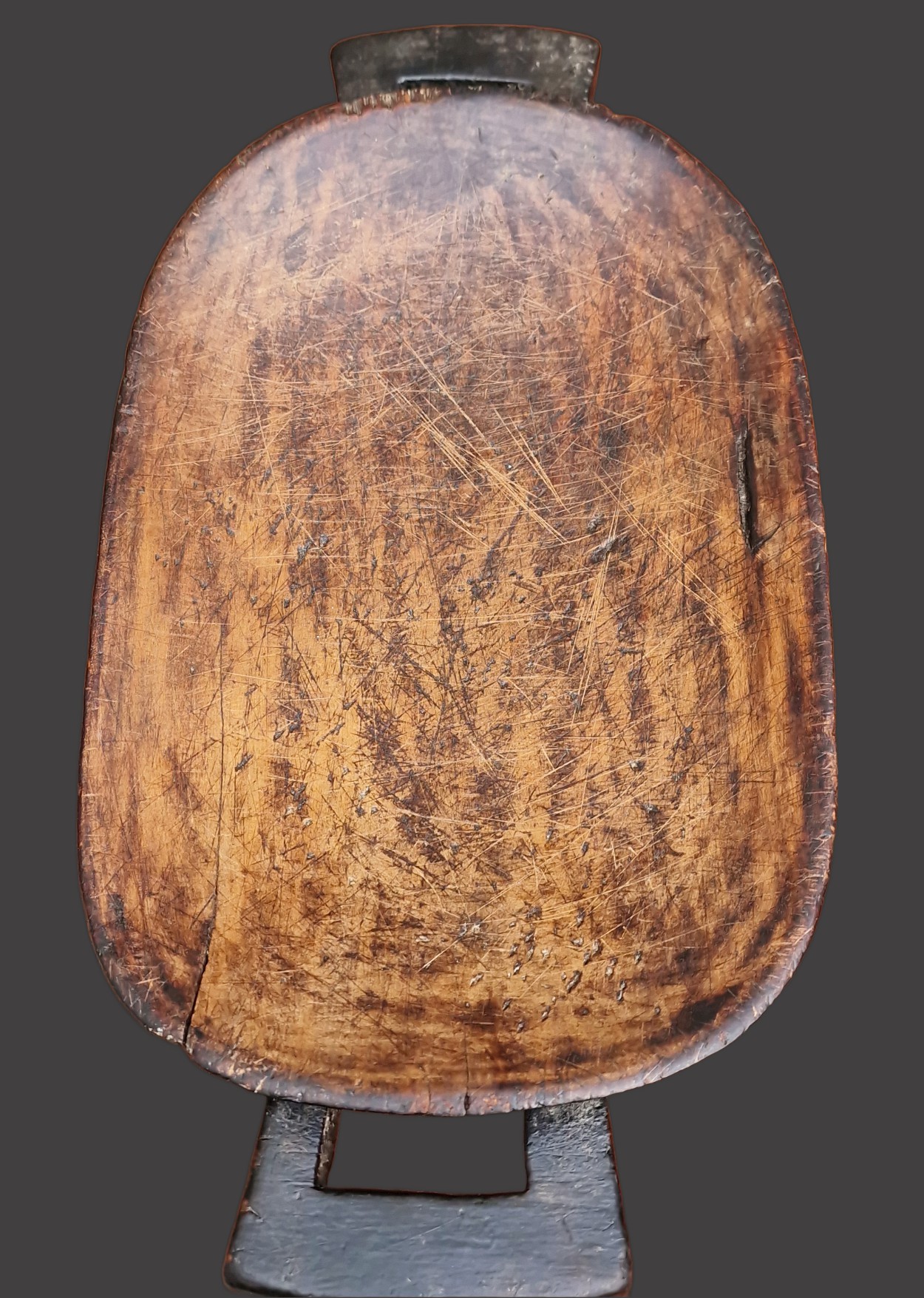 Zulu Wooden Meat Platter – Hand-Carved South African Heritage Tray. view 2