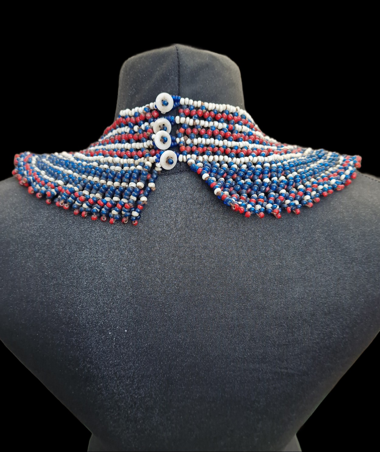 Xhosa Netted Collar (Ingqosha) – Extra Large, South Africa view 2