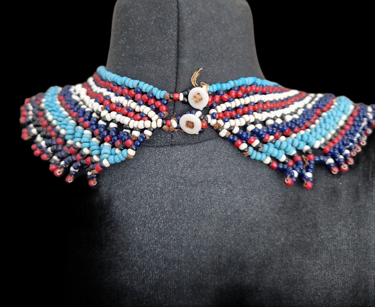 Xhosa Netted Collar (Ingqosha) –  Large South Africa view 2