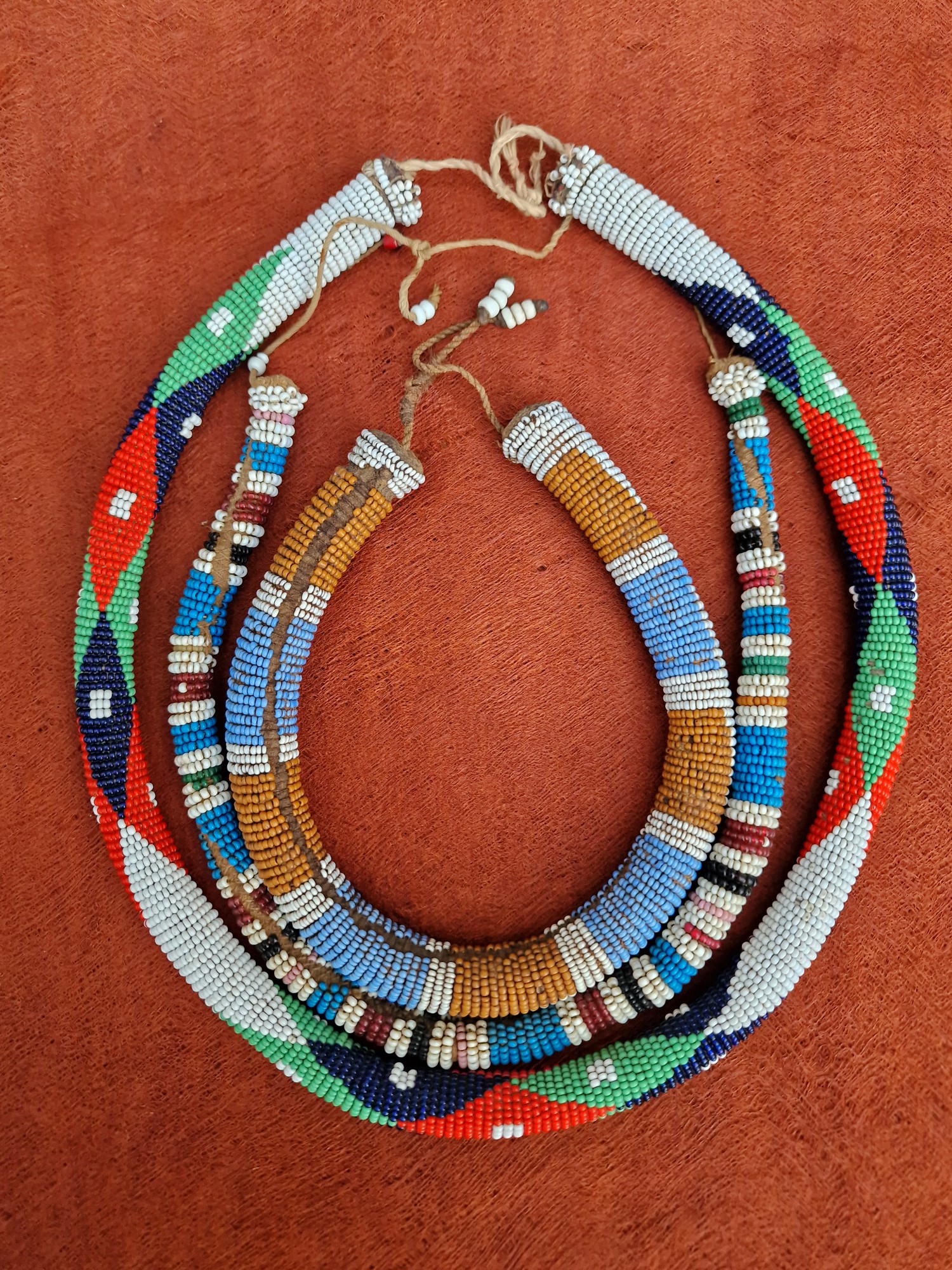 Vintage Zulu Beaded Collars/Necklaces.