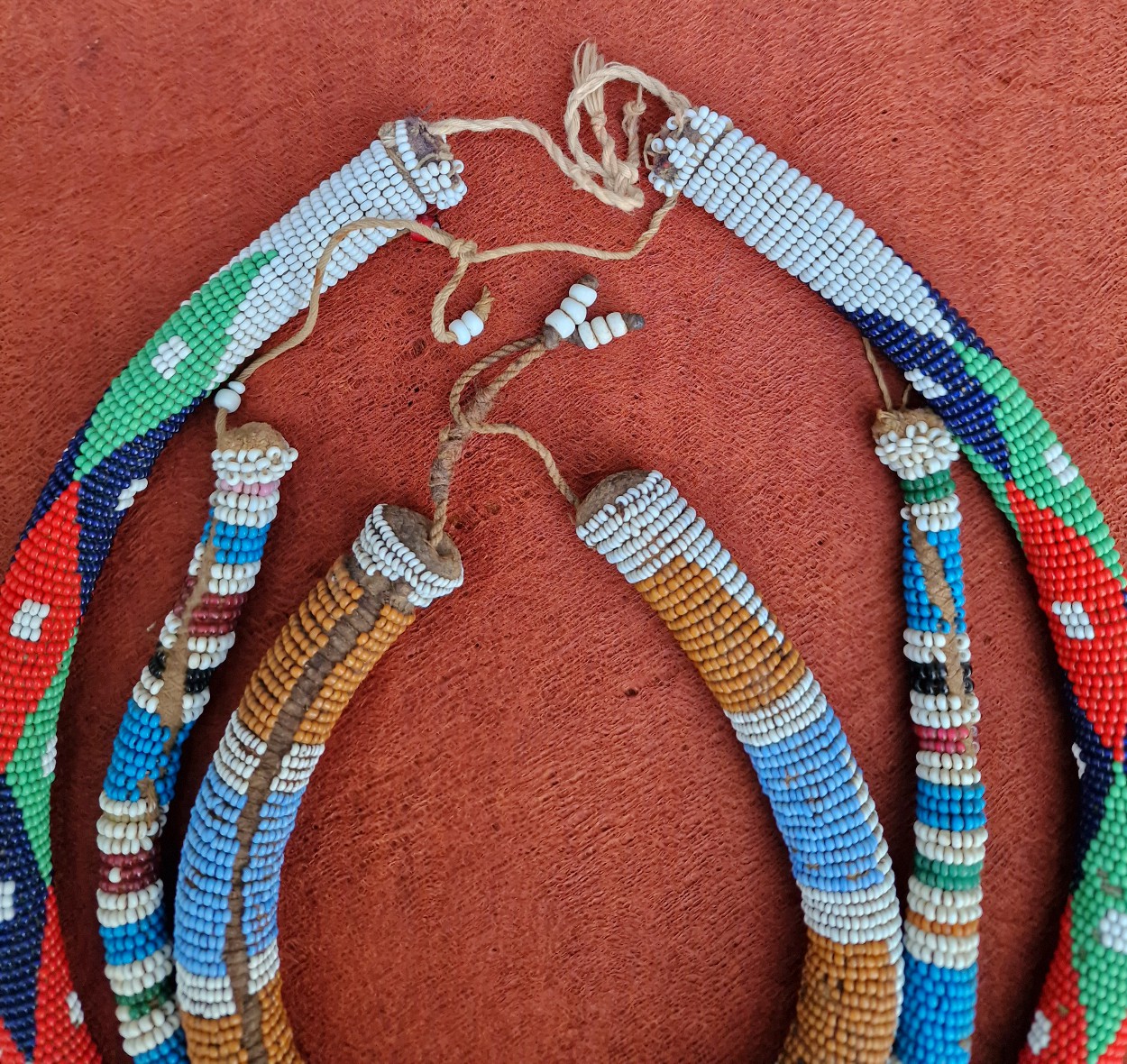 Vintage Zulu Beaded Collars/Necklaces. view 2