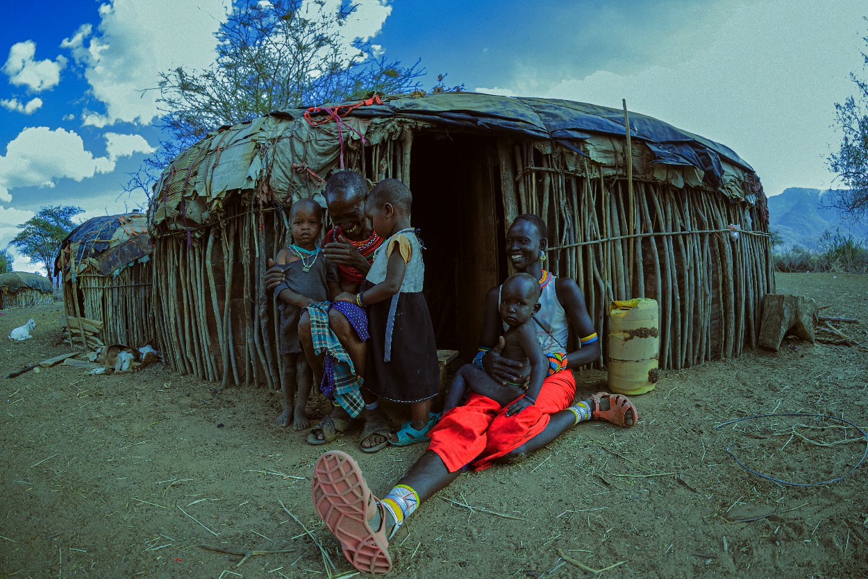 Guardians of Tradition: Samburu Family at the Manyatta
