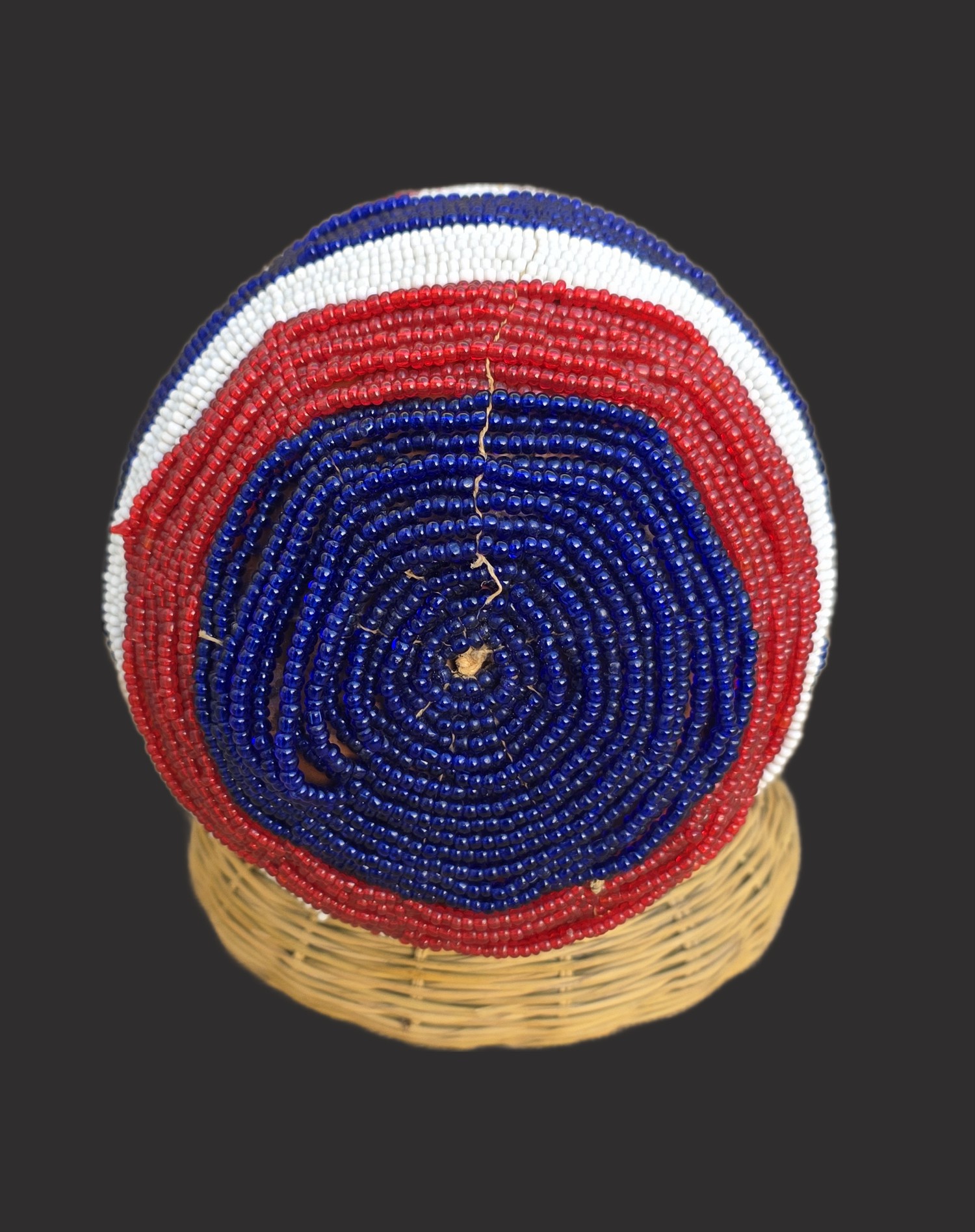 Kamba Tribe Beaded Gourd with Lid – Kenya, Early 20th Century, Ex-UK Collection view 3