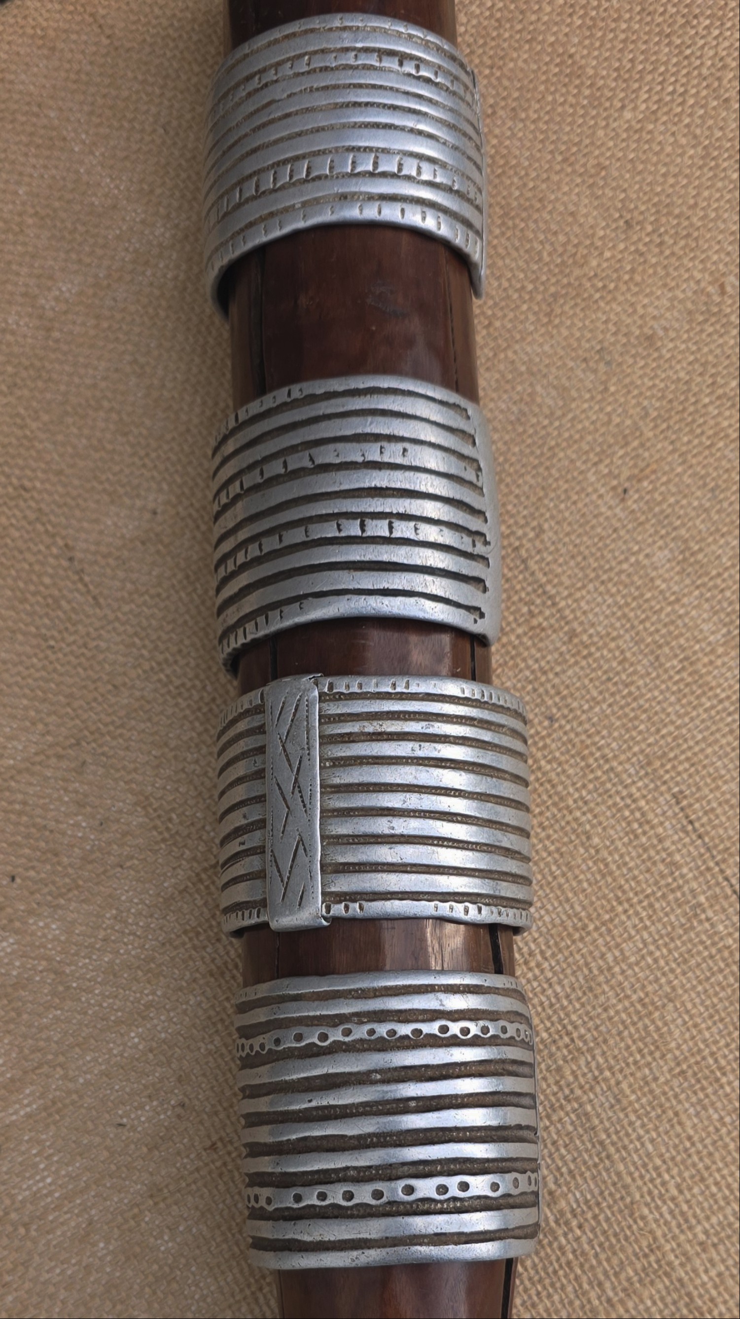 Antique Ethiopian Four metal cuff bracelets Afar Bracelets from the Wollo Region Afar/Agrobba.