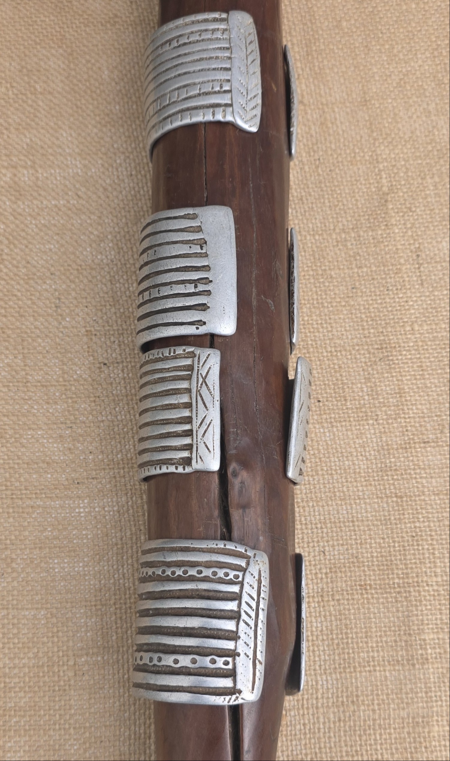 Antique Ethiopian  Four  metal cuff bracelets Afar Bracelets from the Wollo Region Afar/Agrobba. view 3