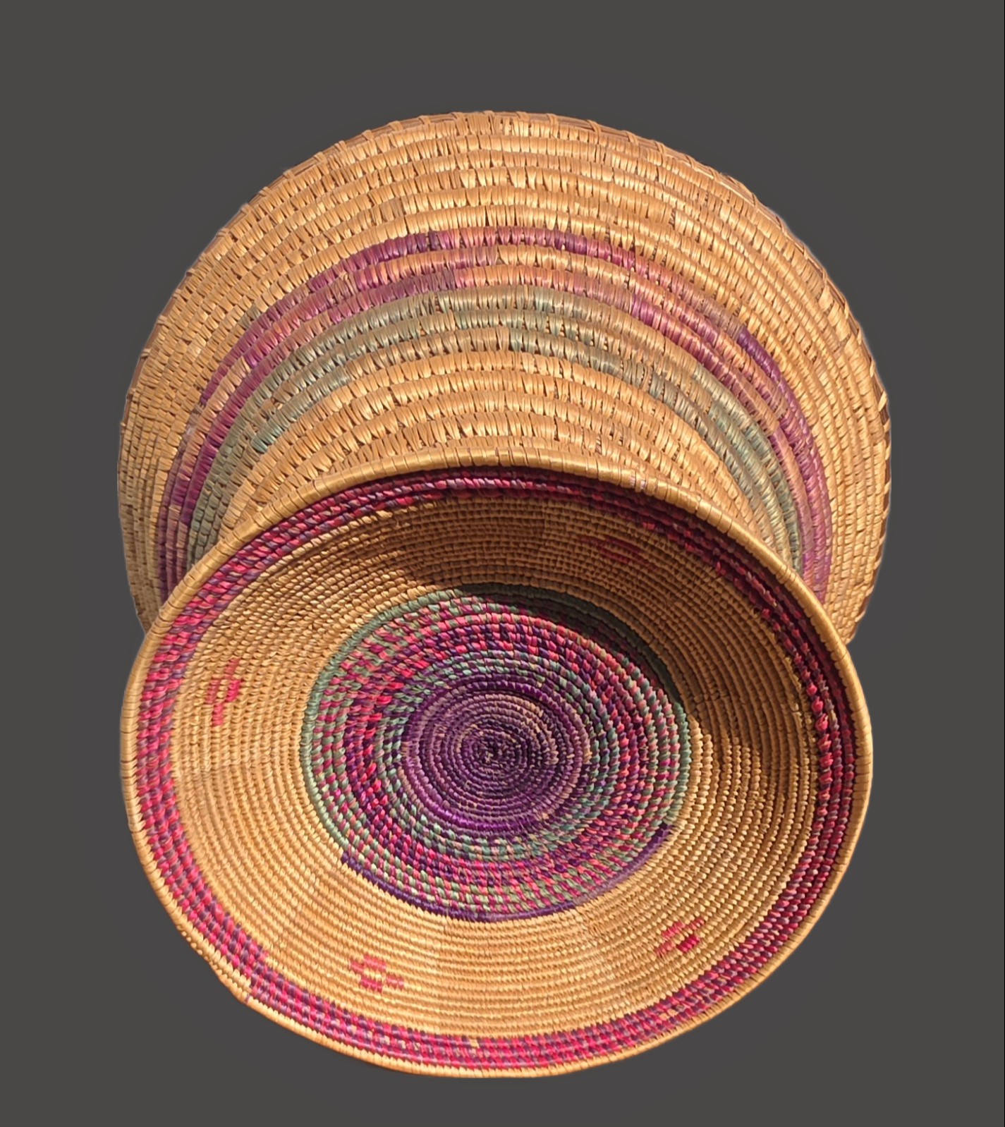   Harari Basket – Ethiopia | Mid–Late 20th Century | Vintage African Handwoven Basket. view 3