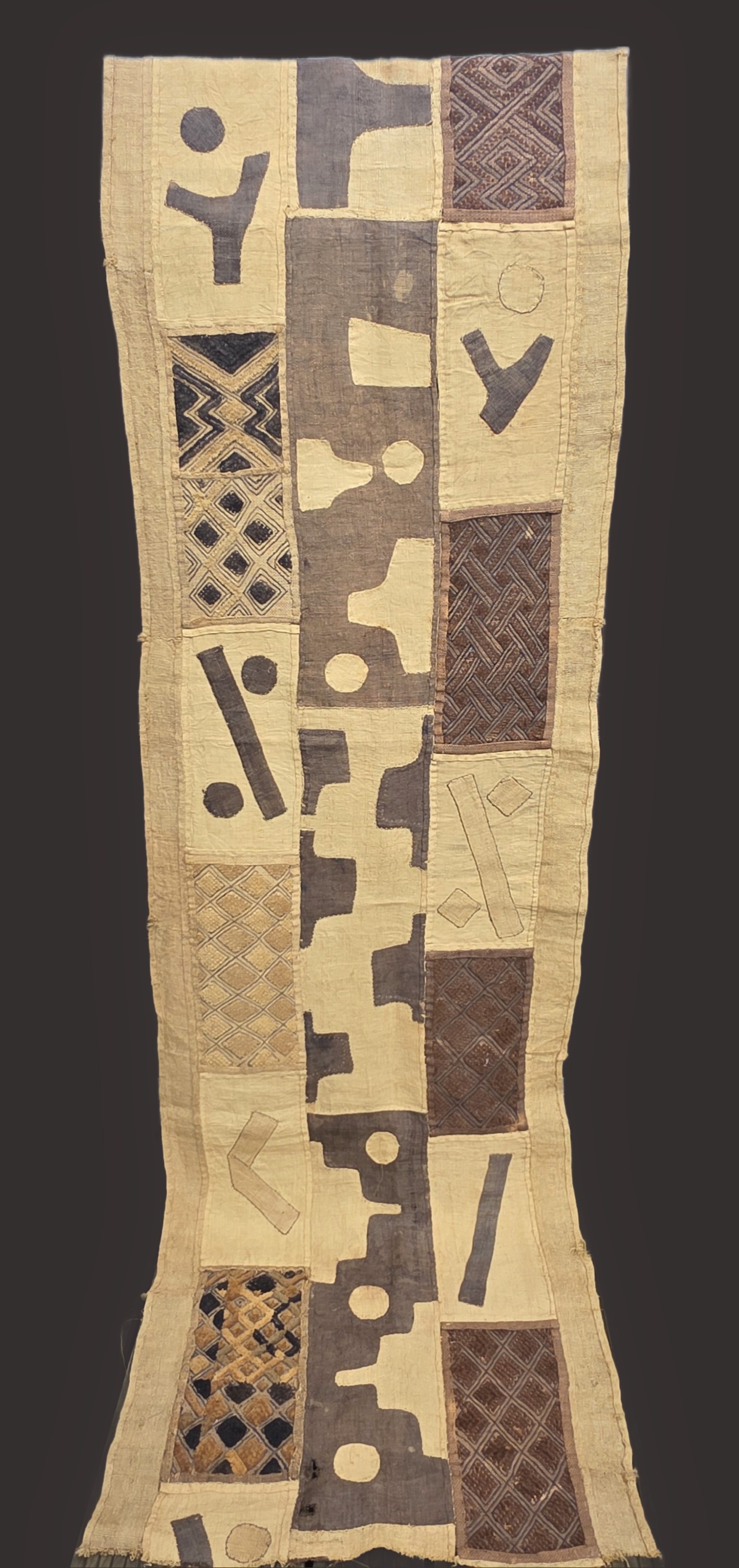 Vintage Kuba Cloth – Congo | Contemporary Appliqué Design .